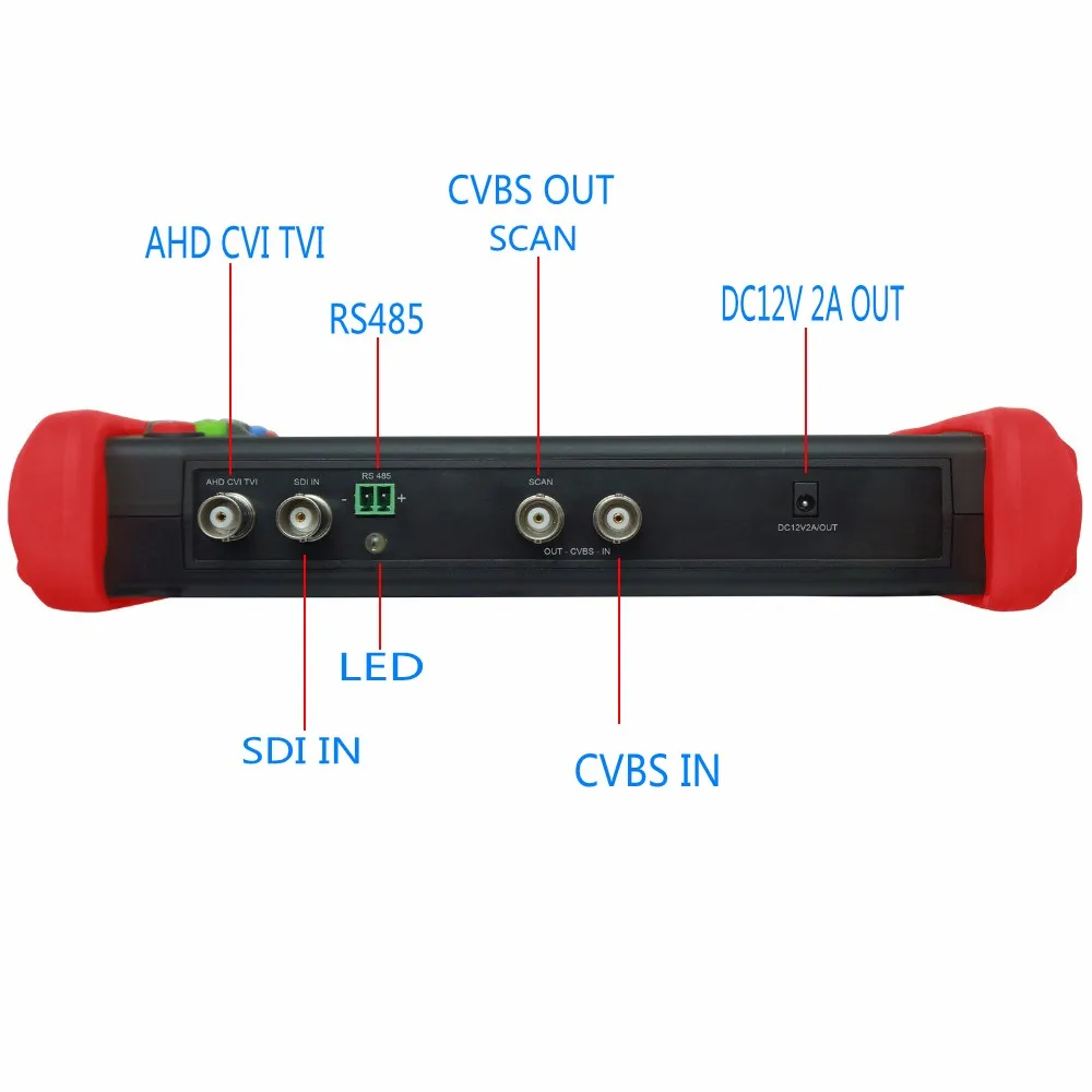 Wanglu IPC9800 7 дюймов CCTV тестер монитора TVI CVI AHD SDI CVBS IP HD коаксиальный Камера с WI FI/PoE