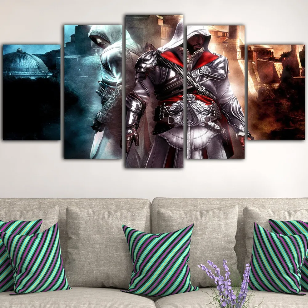 5 шт. игры плакаты и принты гостиная плакаты Assassins Creed живопись Tableau фотографии Quadros Decoracao Северный плакат