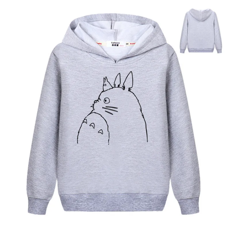 New Cute Totoro Sweatshirt Kids Boys Cartoon 3D Harajuku