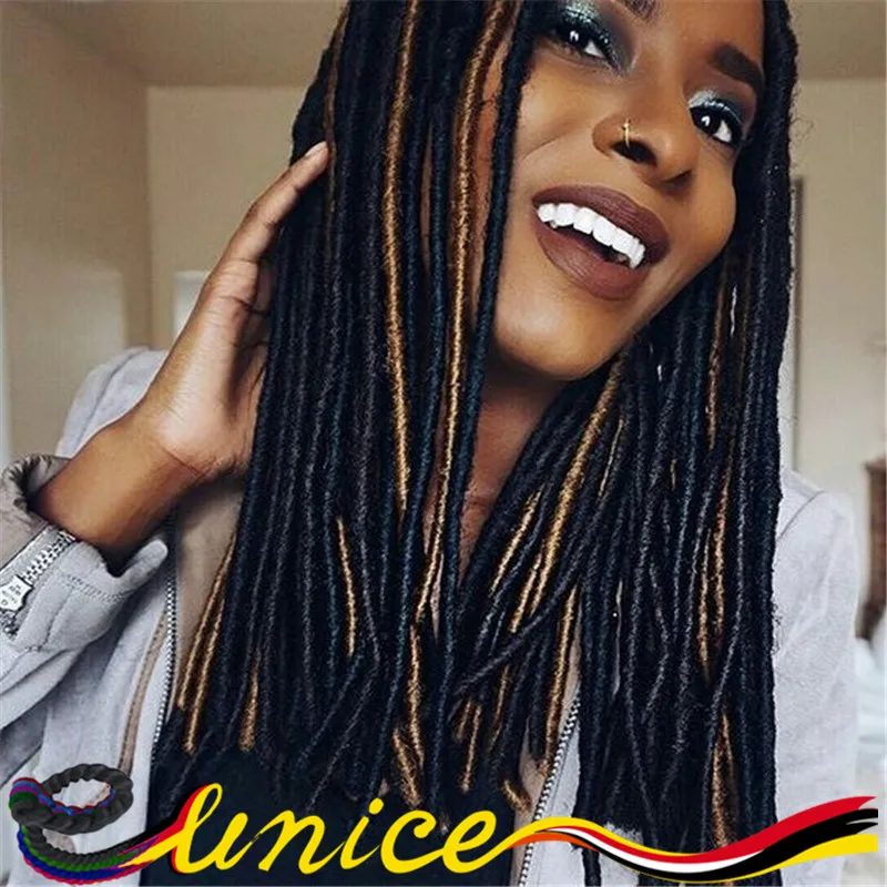 Large Stock Eunice Brand Hair 18 Dread Locs Synthetic Braiding