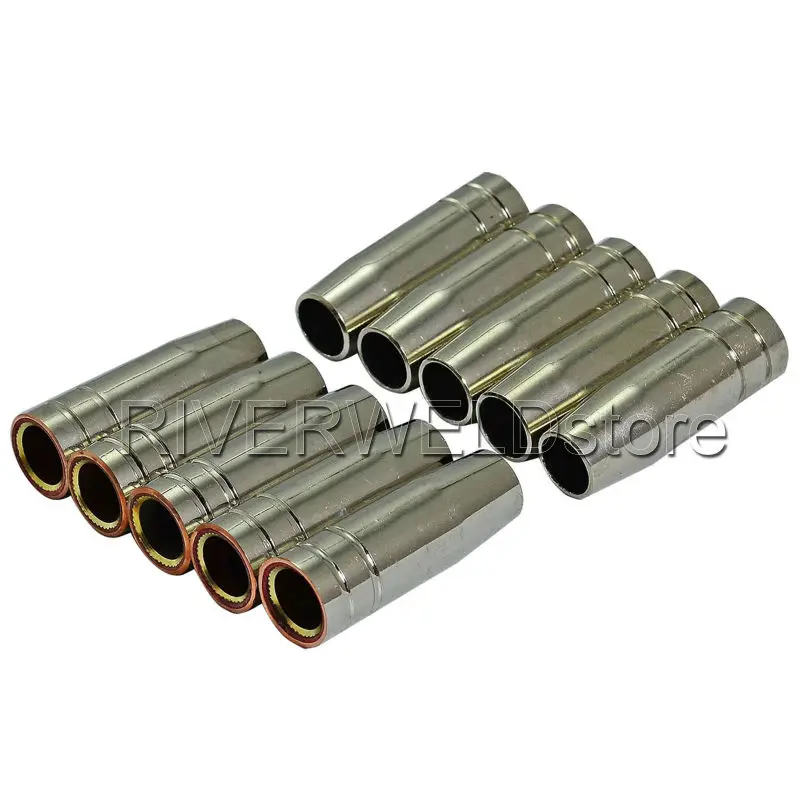 Conical Nozzles Shield Cup Consumables Accessories Kit Fit 15AK MB15 MIG CO2 MAG Welder Welding Torch 10pk Conical Nozzles Shield Cup Consumables Accessories Kit Fit 15AK MB15 MIG CO2 MAG Welder Welding Torch 10pk