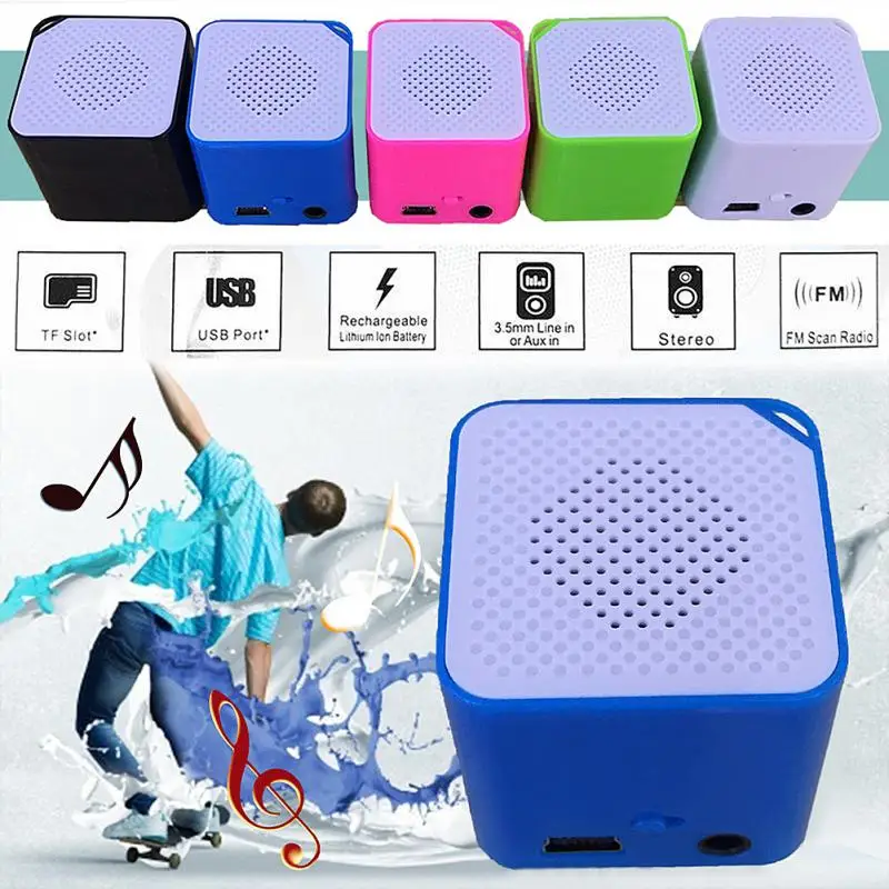 

Mini USB 2.0 MP3 Music Player Support 16G TF Card Speaker