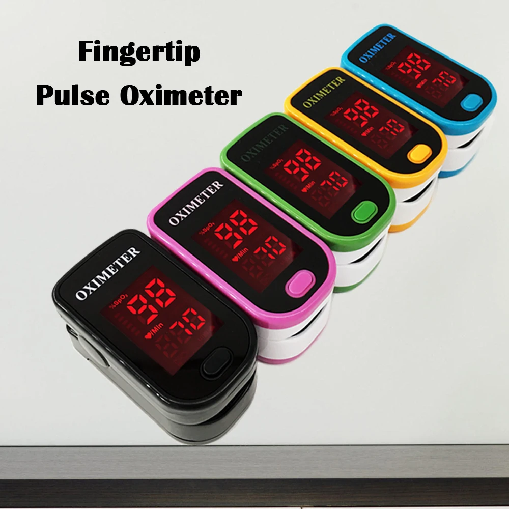 

5 Color~~Clear LED CE ISO Fingertip Pulse oximeter spo2 PR monitor, Blood oxygen meter Monitor pulsioximetre