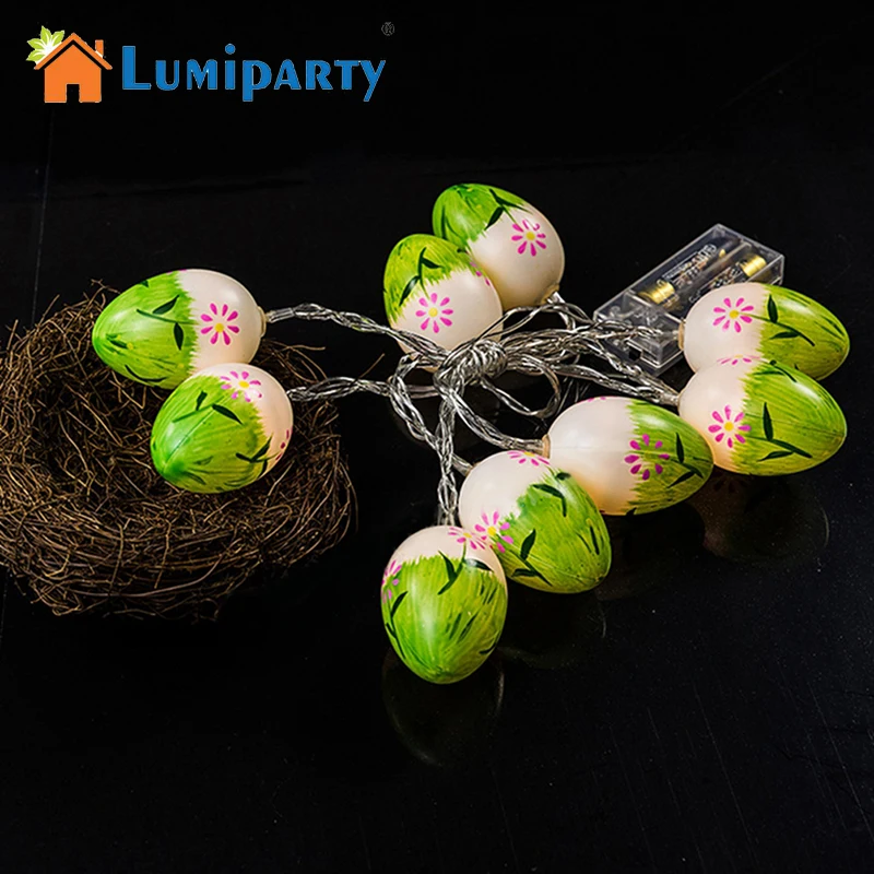 Lumiparty 10 Led Easter Egg Colorful Party Decor String Window