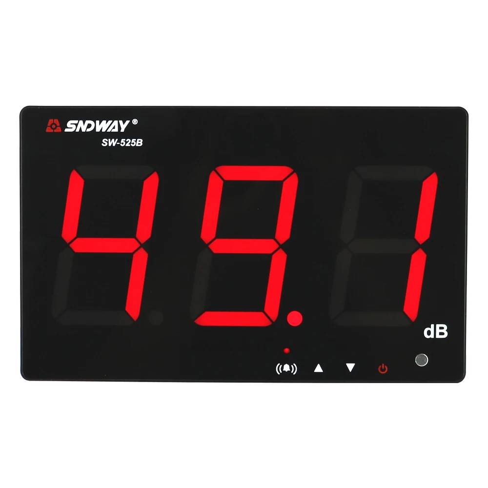 

SNDWAY SW-525B Wall Hanging Type Digital Sound Level Meter Noise Decibel Meter 30~130db Restaurant Bar Indoor/Office/Home