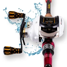 6,2: 1 высокое передаточное число Baitcast колесо 12+ 1BB наживка литая Рыболовная катушка для правой руки Приманка Удочка колесо металл FishWire чашка плоская катушка