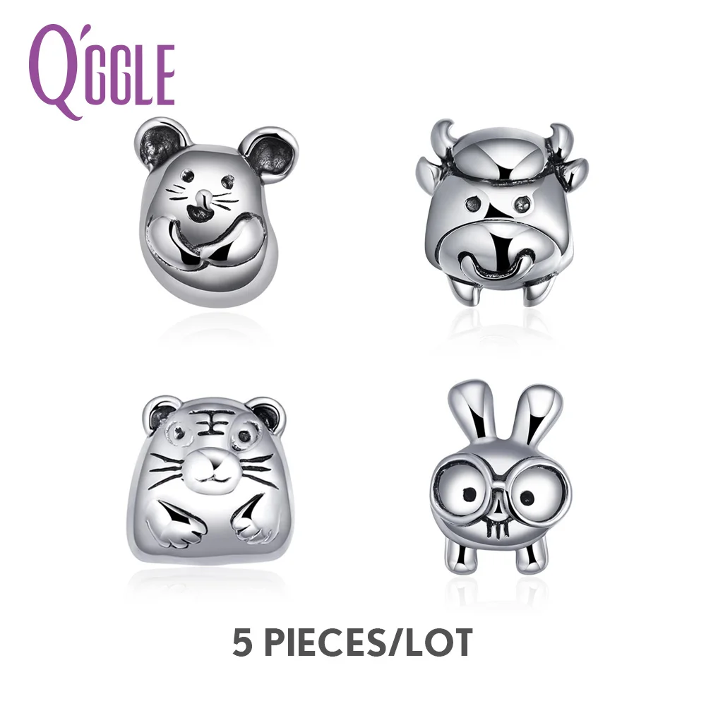 Оптовая продажа 5 шт./лот QGGLE китайские зодиакальные животные крыса &amp бык ТИГР