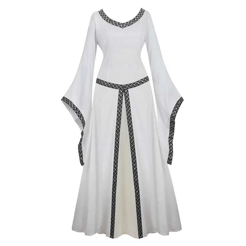 Женский роскошный средневековый викторианский костюм в стиле «Ренессанс» средневековое платье костюмы ирландский над Косплей ретро-платье нарядное длинное платье