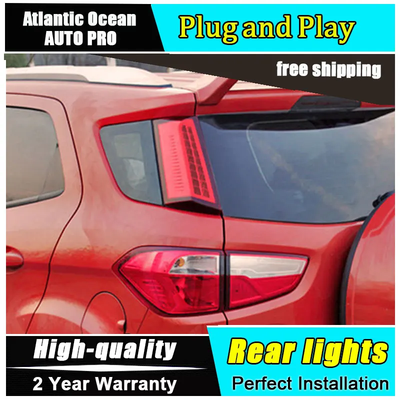 

Car Styling Accessories for Ford Ecopsort Taillights 2014-2015 LED Tail Lamp LED Rear Lamp Fog Light For 1Pair ,4PCS