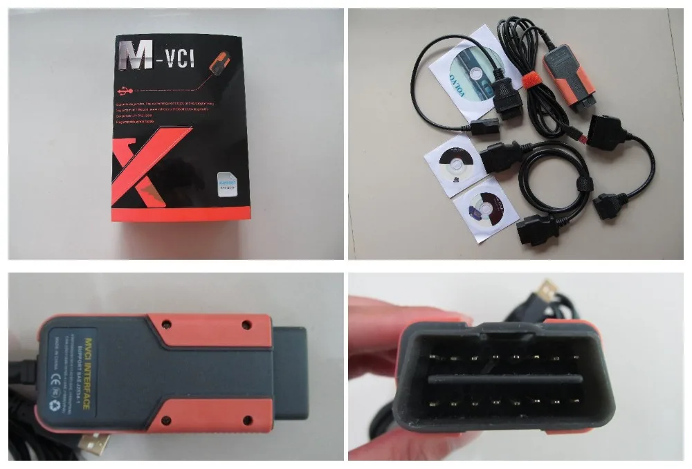 1 год гарантии новейший диагностический инструмент MVCI для Volvo Dice Honda Для Toyota OBD2 M VCI