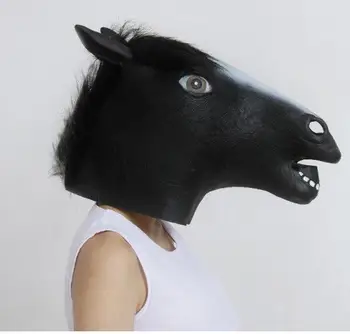 

Fun horse head mask,creepy latex mask, halloween costume theater prank prop crazy mask,Free shipping.
