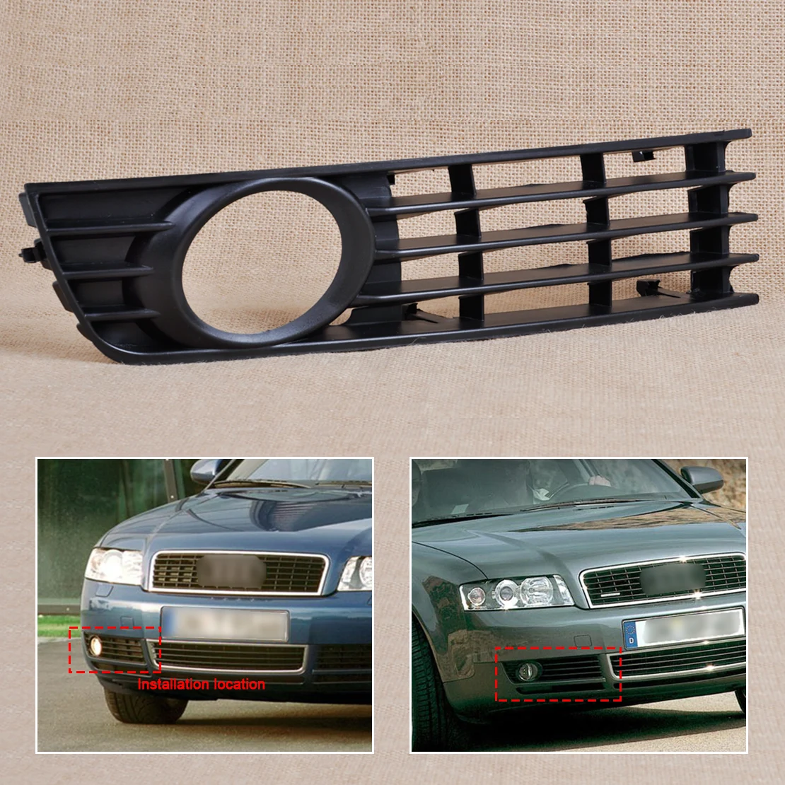 For 2002 2003 2004 2005 AUDI A4 B6 Sedan Chrome Front Center Lower Bumper 99_OnLine For 2002 2003 2004 2005 AUDI A4 B6 Sedan Chrome Front Center Lower Bumper 99_OnLine