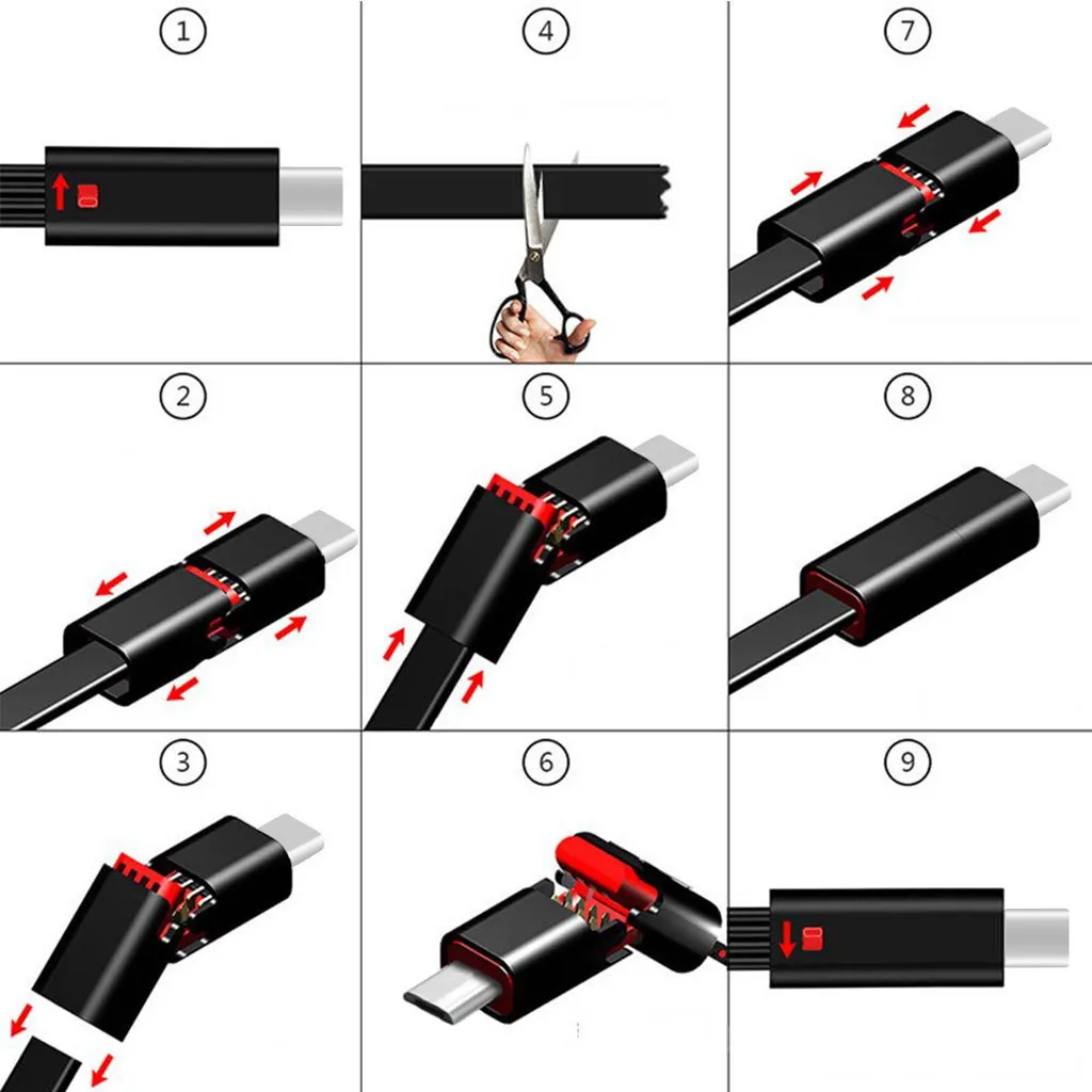 

TypeC USB-C Charger Charging Power Cable Regenerative Cable 1.5m Data Cable Cord Reusable Cable Repair Puncture Cord for Android
