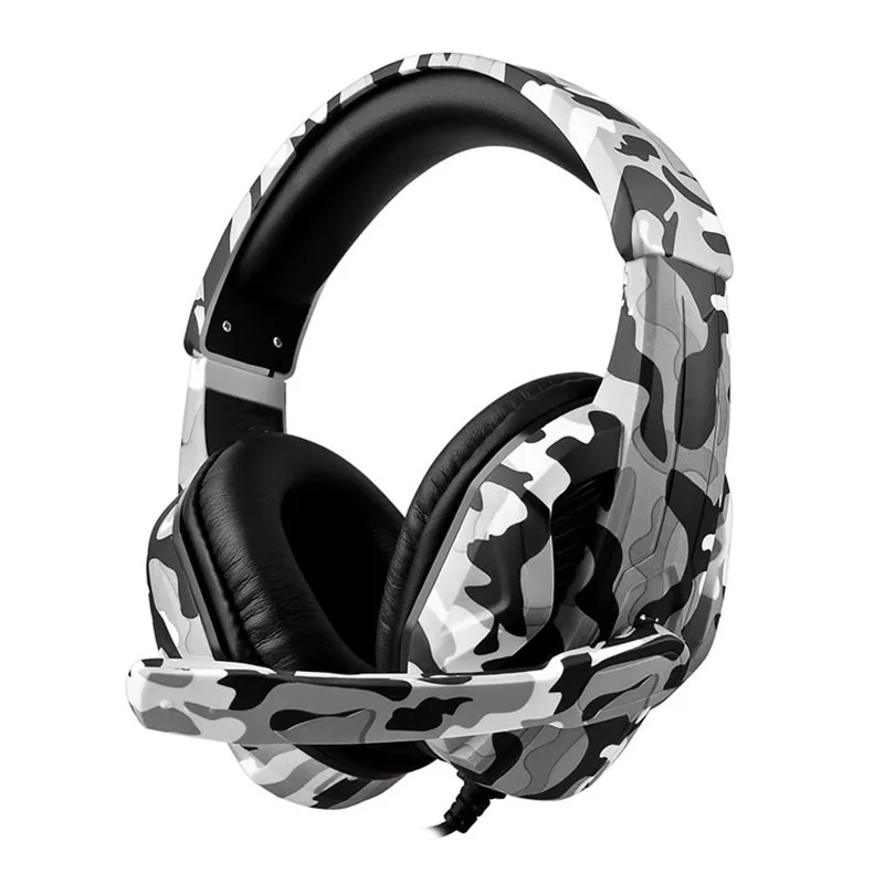 

XBOX game headset PS4 game controller eat-chicken game headset camouflage headset with microphone Wired headphone for pc game