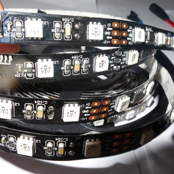 

5m DC12V WS2811 240LEDs (16ixes/m) WHITEPCB full color led digital strip;IP33;non-waterproof;BLACK PCB