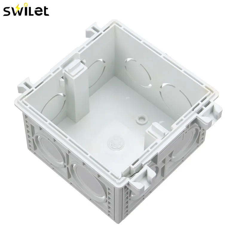 

86*86MM Cassette Universal White Wall Mounting Box for Wall Switch and Socket Back Box Hot Sale