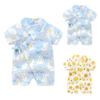 

Newborn Infant Baby Boy Girls Rabbit Yarn Robe Kimono Romper Jumpsuit Sleepwear July 24 DropShipping