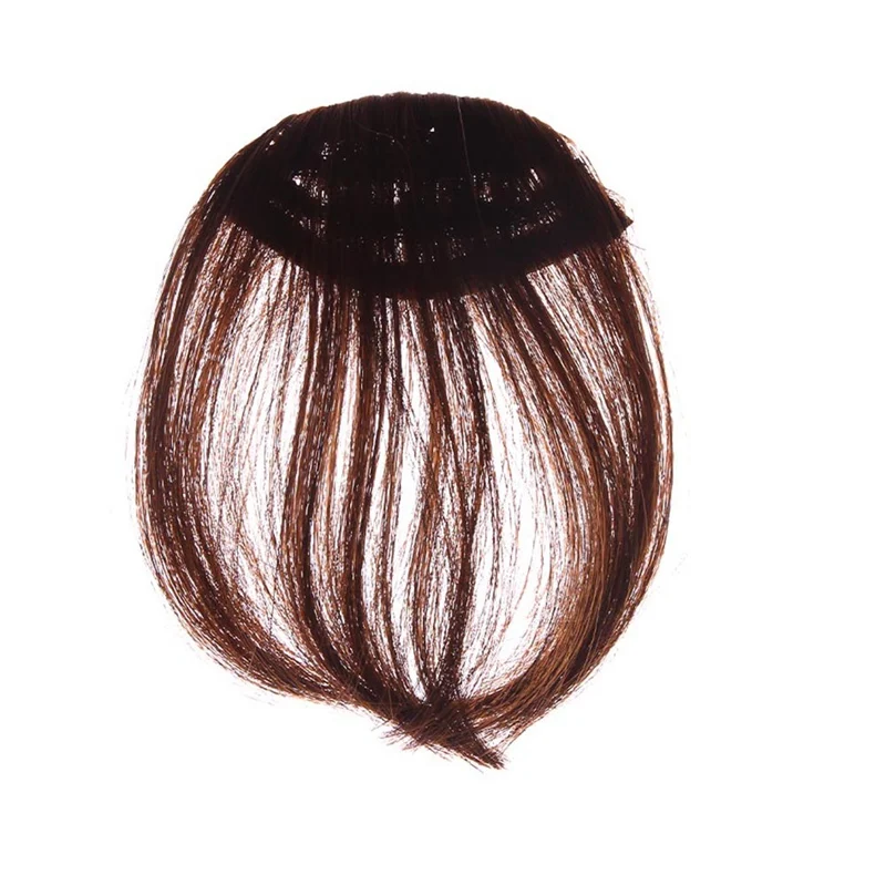 

1 Piece Fake Bangs Mini Clip-In Hair Extension Synthetic Fringe Seamlessly Natural False Hairpiece For Women 8 Colors
