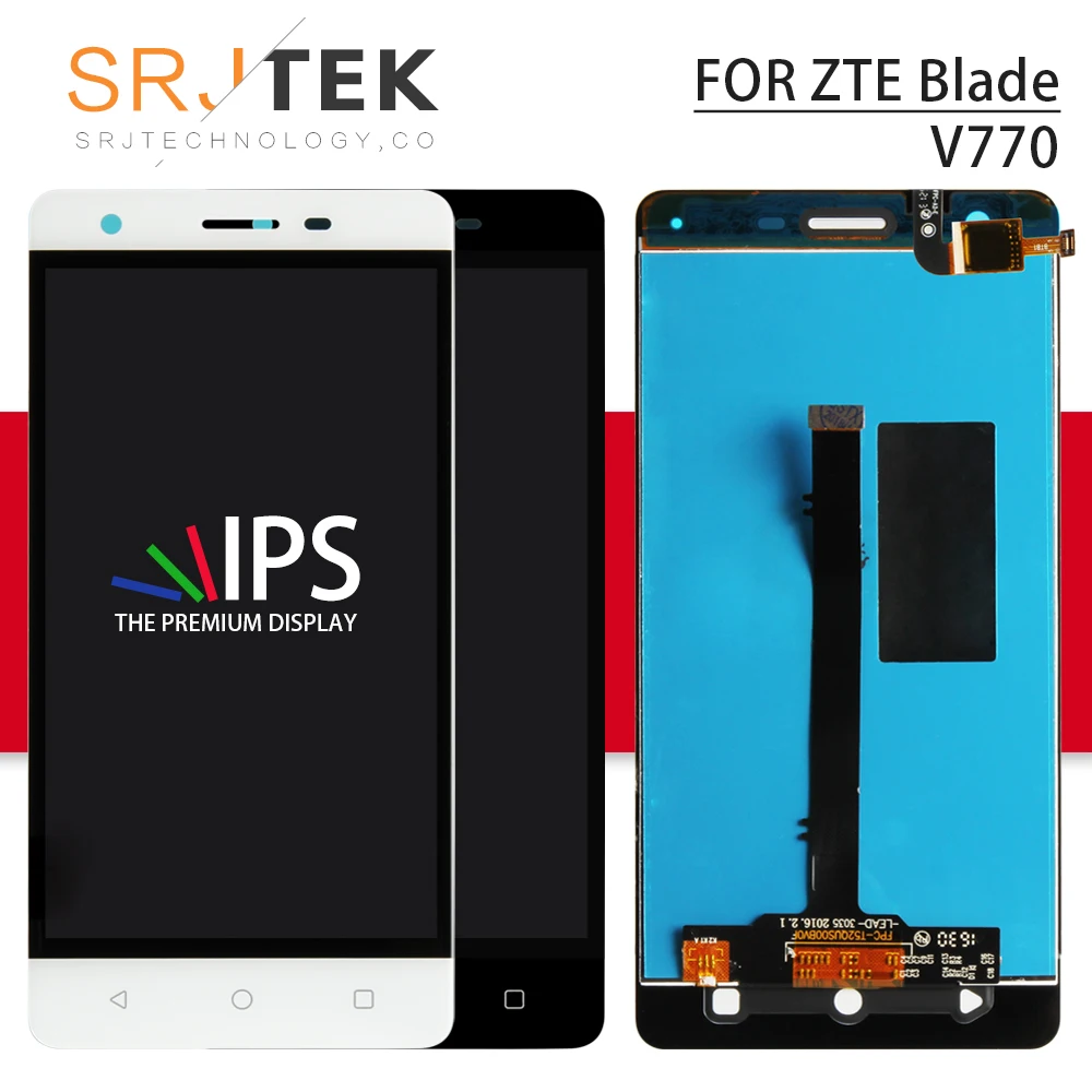 

Srjtek 5.2" For ZTE Blade V770 LCD Orange Neva 80 LTE Display Touch Screen Digitizer Sensor Assembly For ZTE TT175 LCD TT175S