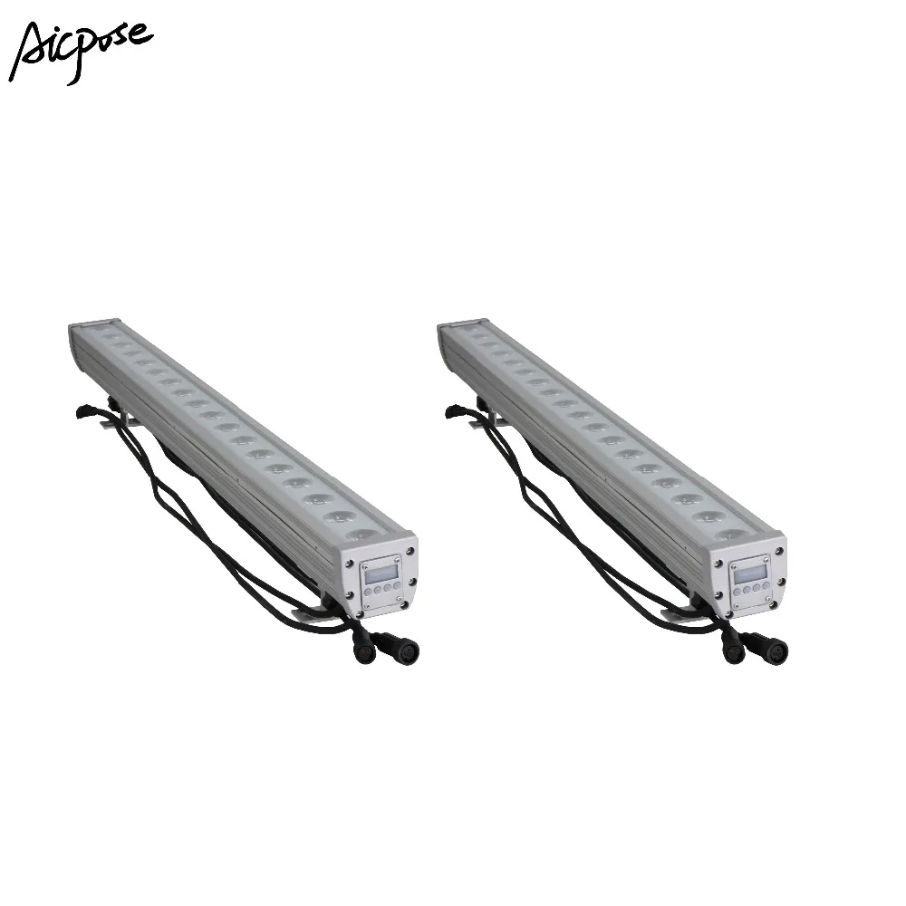 2 шт./Лот 18x12 Вт RGBW 4 в 1 IP65 водонепроницаемый настенный светильник с DMX512
