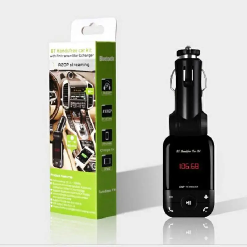 Wireless Music Transmitter MP3 Player FM Transmitter Modulator with Remote Controller for Car