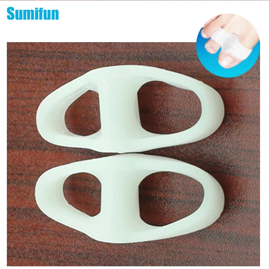 2Pcs 2 Hole Feet Foot Care Gel Toe Straighteners Separator Hallux Valgus Bunion Corrector Pain Relief Foot Massager C136 2Pcs 2 Hole Feet Foot Care Gel Toe Straighteners Separator Hallux Valgus Bunion Corrector Pain Relief Foot Massager C136