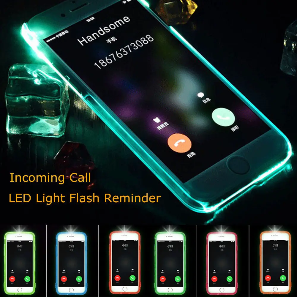 Soft Colors LED Flash Light UP Incoming Call Reminder Anti