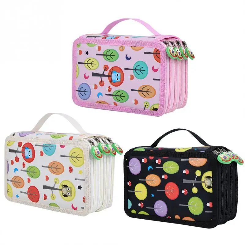 

Exquisite design Pen Bag Unique design with 4 layers and 72 slots capacity for school work especially for art students