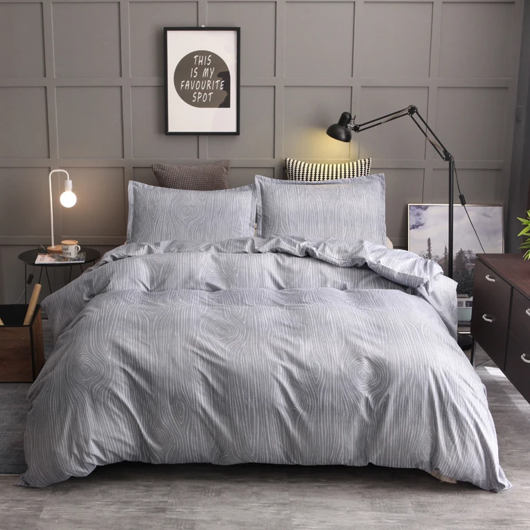 2019 Simple Bedding Set 3pcs2pcs Duvet Cover Pillowcase Single King Queen Size Comforter Cover Set With Pillow Sham No Sheet (10)
