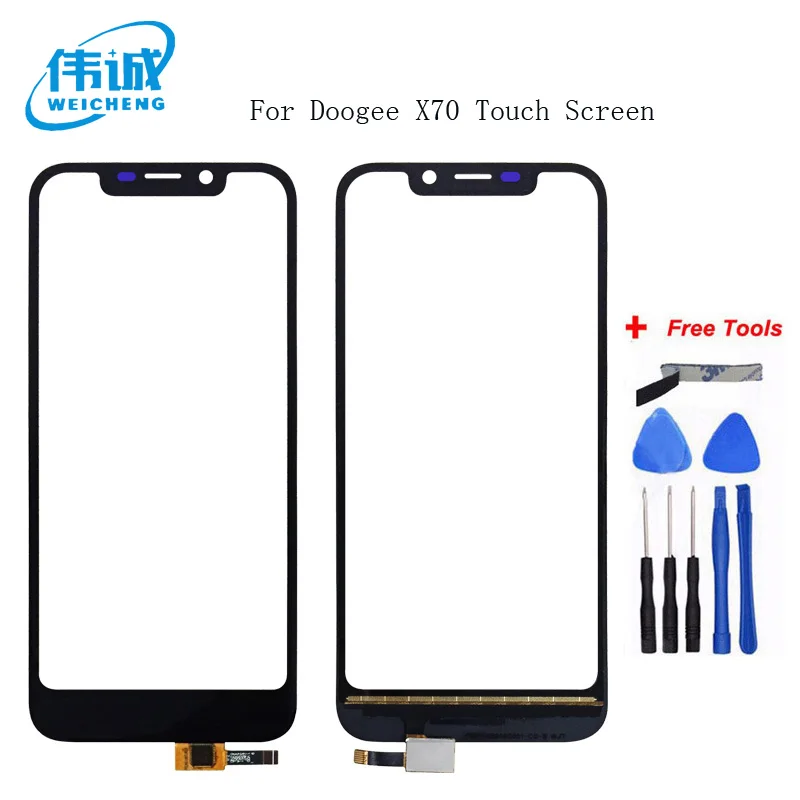 

WEICHENG 5.5'' Mobile Phone Touch Glass For Doogee X70 Touch Screen Digitizer Panel Glass