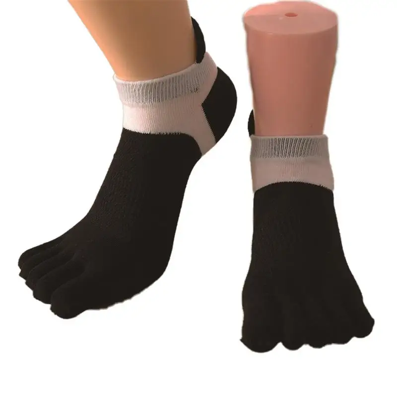 Hot Sale Men Cotton Five toe Sport Socks Cotton Separated Toe Socks