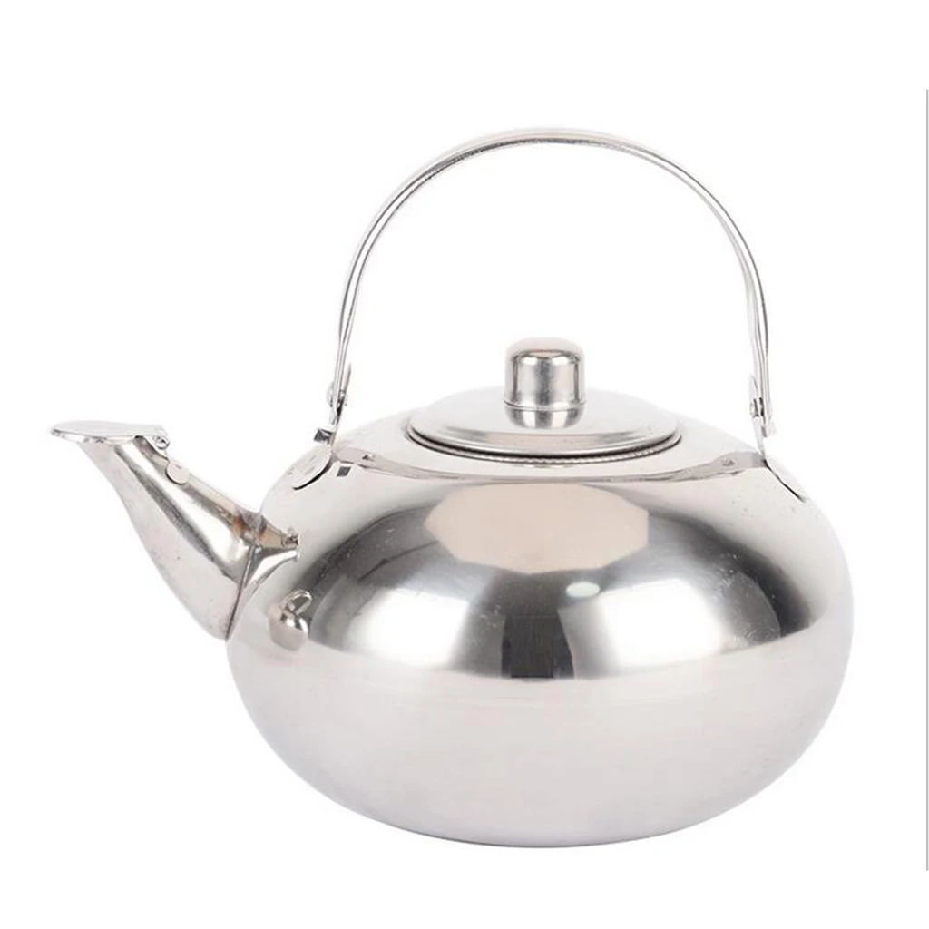 Durable Stainless Steel Hot Water Kettle Pot Loose Tea Maker Infuser Tea Kettle Pot Metal Teapot with Removable Teaware Strainer