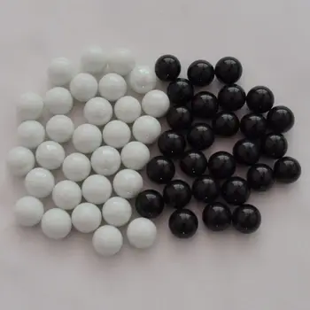 

Free shipping 170pcs/lot 16mm porcelain white and black beads glass ball glass marbles
