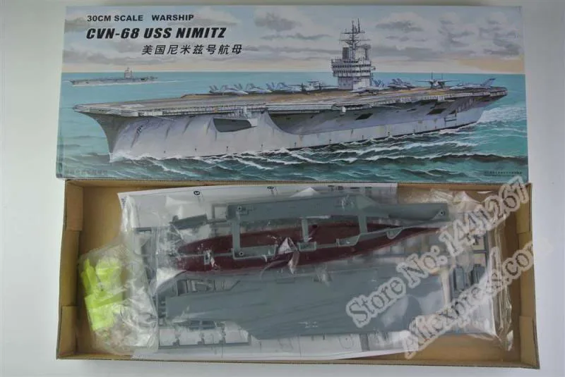 30 см военный корабль CVN-68 USS NIMITZ авианоситель пластиковая сборка модель электрическая игрушка XC80903
