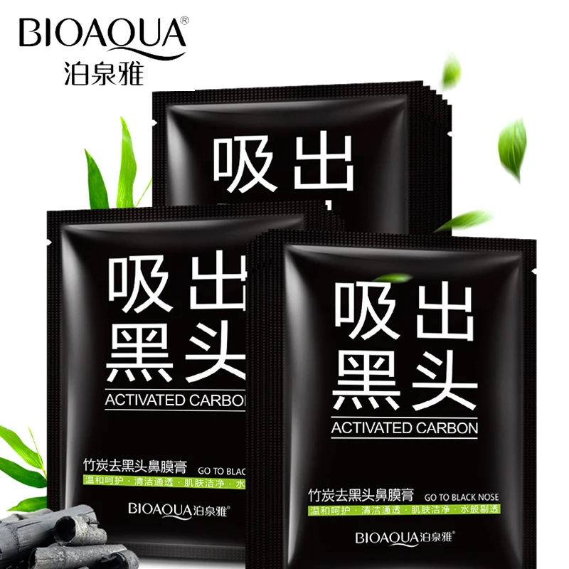 BIOAQUA 1 шт. углеродное всасывание для носа и лица маска удаления угрей очищающее