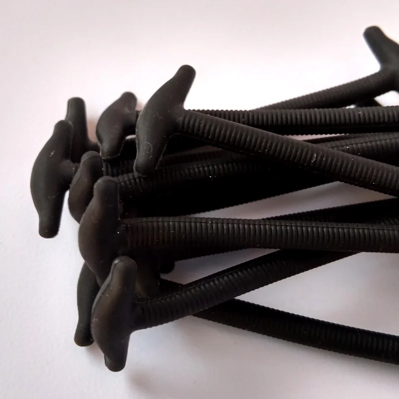 JUP 8 Sets No Tie Shoelaces Size 3 cm /4 cm/ ,5 cm / 5 cm Novelty Elastic Silicone Laces Fit For All Unisex Strap Business Shoes
