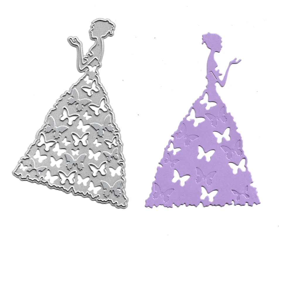 

Metal Cutting Dies Dress Lady Template for Scrapbooking Album Paper Card Gift Decor Embossing Stencil Mold Punch Craft New Dies