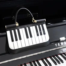 Новая кожаная сумка для пианино, Ретро стиль, портативная женская сумка на плечо, сумка на цепочке для отдыха, модная женская сумка