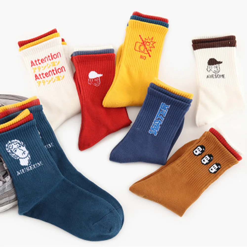 

Harajuku Street Creative Hip Hop Unixes Crew Happy Socks women Van Gogh Calcetines Hombre Divertidos Funny Skateboard Socks Men