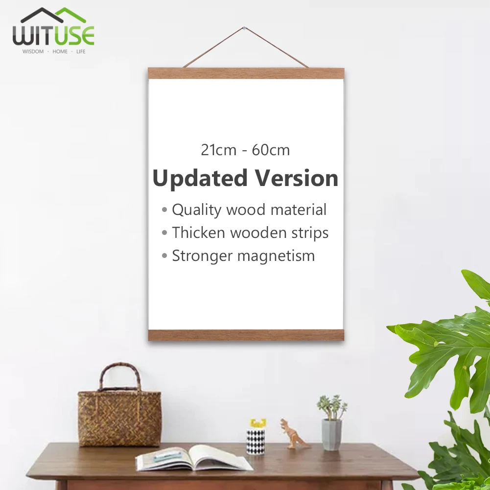 

Natural Teak Solid Wood Photo Frame Pictures Posters Hanger Frames for Canvas Prints Painting Framework Wall Art Home Decoration