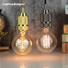 G95 Edison Bulb 40W 220/240V E27 Vintage Light Bulb Tungsten/Spiral Filament Amber Clear Glass Globe Shape Bulb