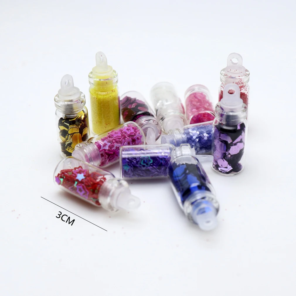 

12 Bottle Flash Powder Flash Sequins diamonds Sequin Rainbow UV Resin Epoxy Craft DIY Epoxy Resin Jewelry Making Tool