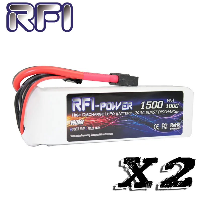 

RFI 1500mAh 14.8V 100C 4S Lipo Battery Pack