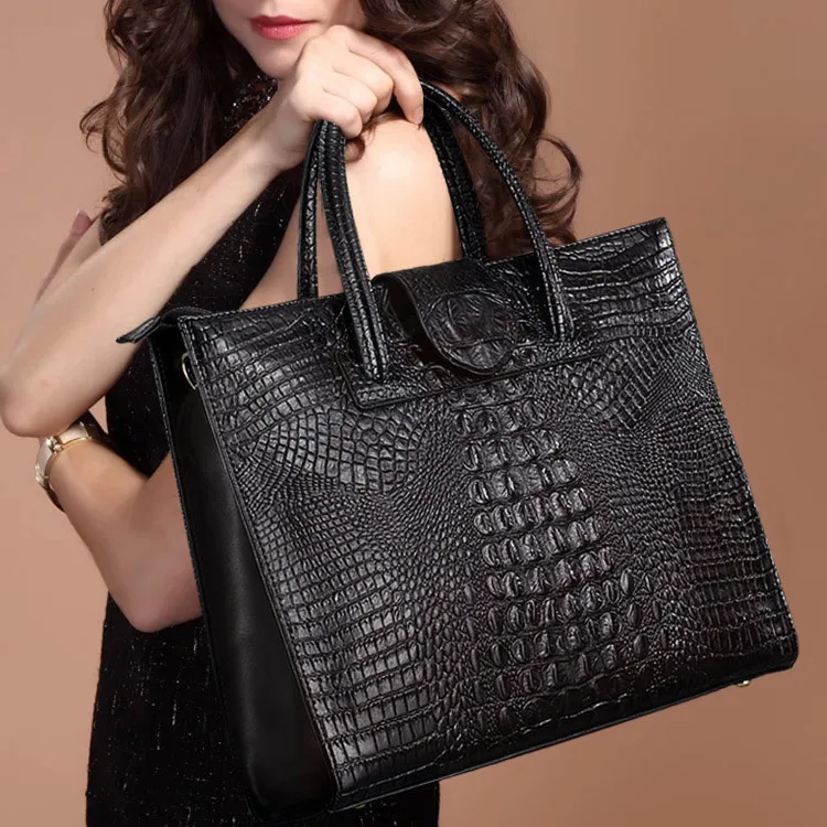 

Crocodile female bag 2019 new fashion trend big-name shoulder leather woman bag