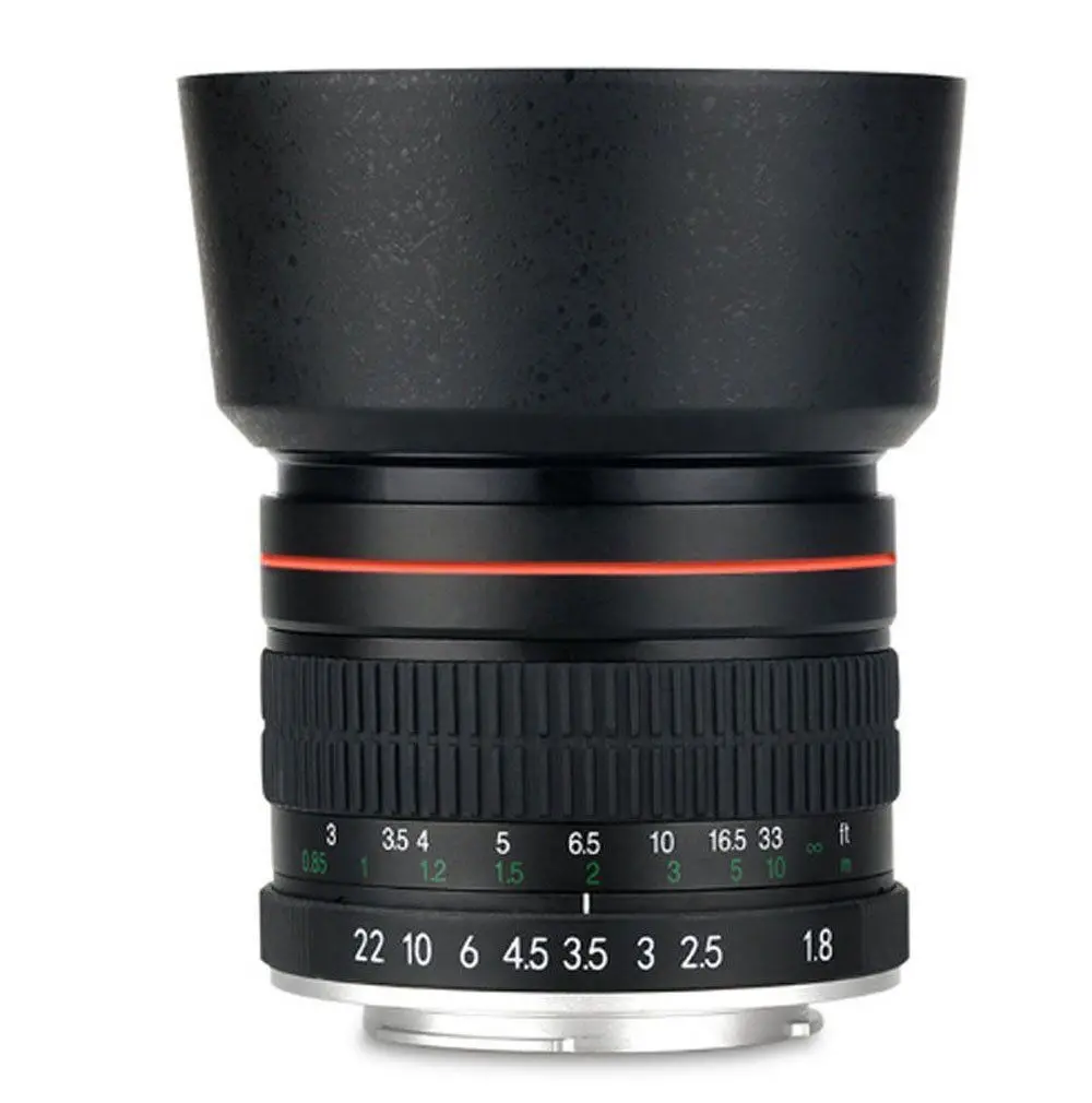 Телеобъектив 85 мм f1.8 f/1 8 для камеры canon 60d nikon d3 d4 d90 d500 d600 D800 D700 D750 D5100 D3100
