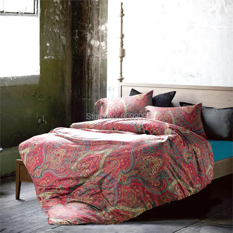 Buy Moroccan Bedding Full Red Bohemian Boho Style