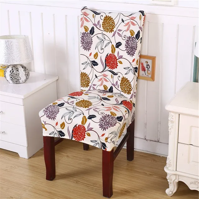 Home Textile Flower Printing Floral Stretch Polyester Spandex Chair