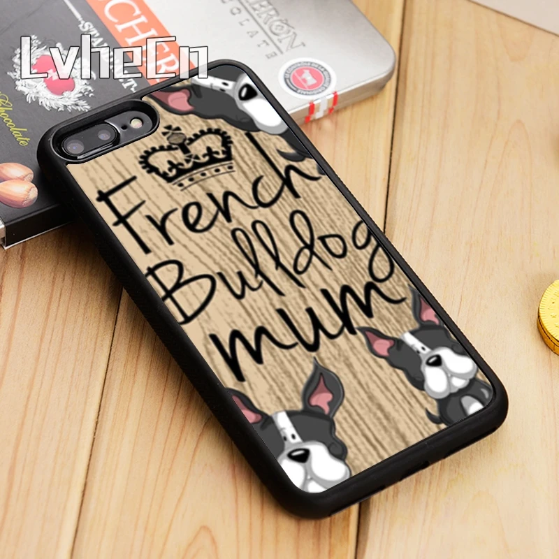 LvheCn чехол для телефона с французским бульдогом мамой собакой iPhone 5 6 s 7 8 plus 11 12 Pro X XR