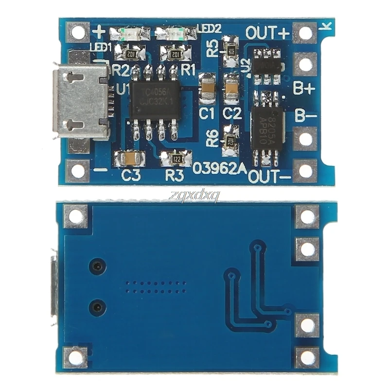 Литий Батарея зарядка+ защита 2-в-1 платы 5V 1A 2A Micro usb-модуль Nov01 Прямая поставка