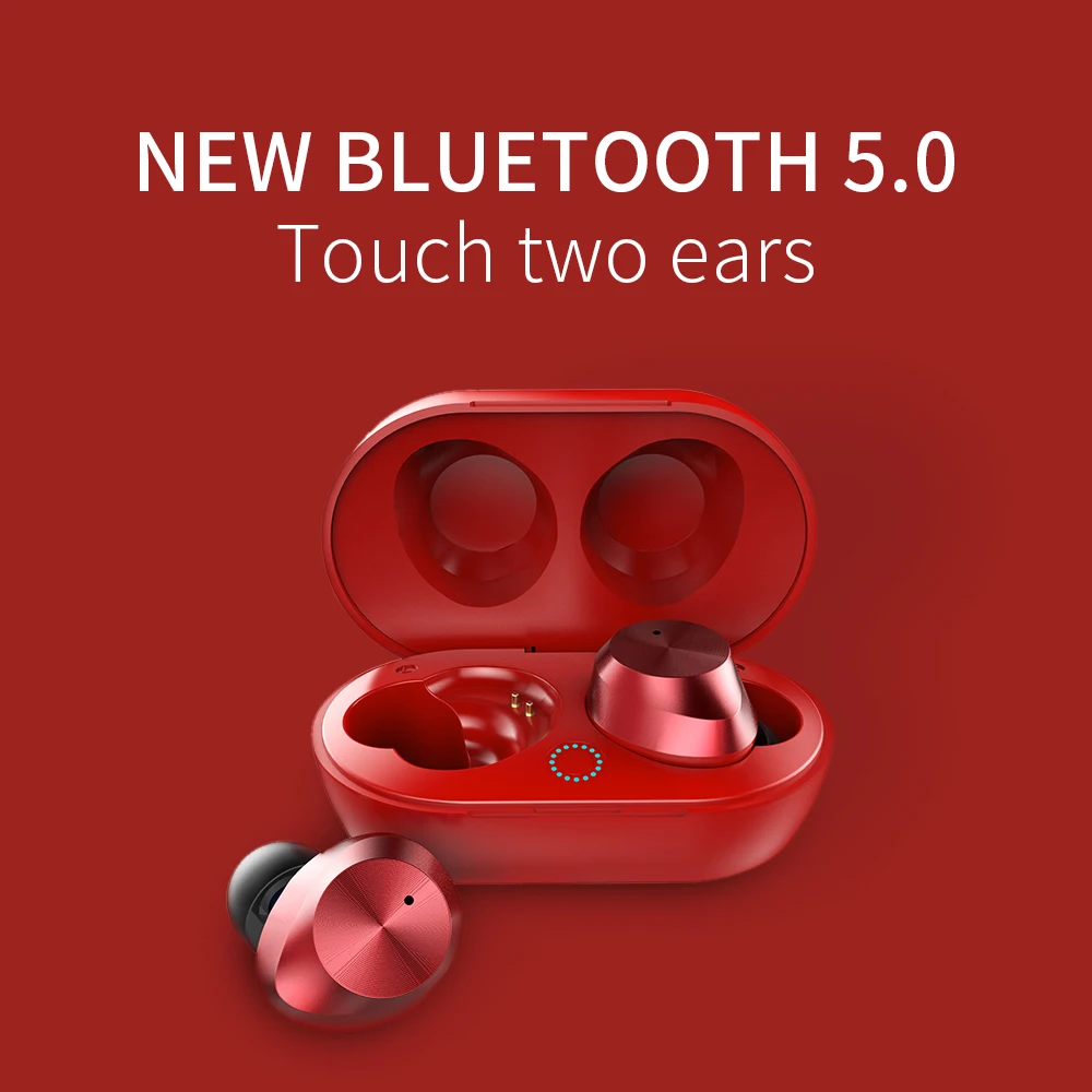 QCR T9 Bluetooth 5,0 беспроводные автомобильные наушники мини бинауральные наушники Touch TWS Bluetooth гарнитура для всех смартфонов/ноутбуков/планшетов